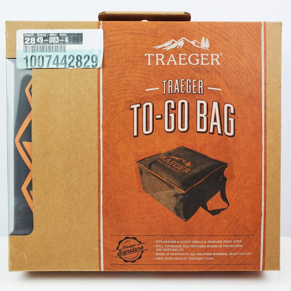 Trager To Go Bag Grill Cover For Ranger, Scout, Pizza Oven Travel Tote NIB